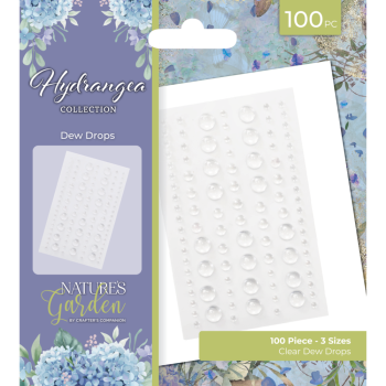Crafters Companion - Enamel Dots "Hydrangea" Dew Drops 100 Stück