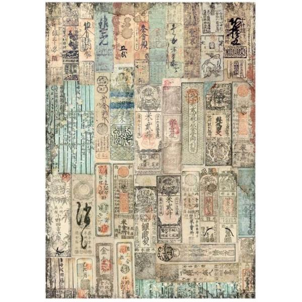 Stamperia Ia Rice Paper A Sir Vagabond In Japan Oriental Texture A