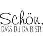 Preview: Holz-Stempel "Schön, dass du da bist!" 3x1,5cm