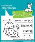 Preview: Lawn Fawn Stempelset "Winter Narwhal" Clear Stamp