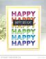 Preview: My Favorite Things Stempelset "Happy Happy Happy Birthday" Clear Stamp