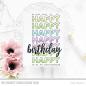 Preview: My Favorite Things Stempelset "Happy Happy Happy Birthday" Clear Stamp