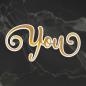 Preview: Couture Creations Cut, Foil & Emboss Die "You"