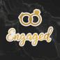 Preview: Couture Creations Cut, Foil & Emboss Die "Engaged Sentiment & Rings Mini"