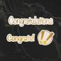 Preview: Couture Creations Cut, Foil & Emboss Die "Congrats! Sentiment Mini"