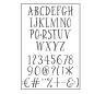 Preview: Paperfuel - Clear Stamp - Stempel - A6 Alphabet Curve