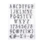 Preview: Paperfuel - Clear Stamp - Stempel - A6 Alphabet Curve