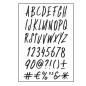 Preview: Paperfuel - Clear Stamp - Stempel - A6 Alphabet Funky