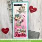 Preview: Lawn Fawn Craft Dies - Scalloped Slimline with Hearts: Portrait