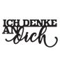 Preview: Mundart Dies - Stanzschablone "Deutsche Text ich denke an dich"