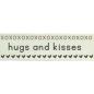 Preview: Vaessen Motivband/Text 15mm "Hugs And Kisses" 2m