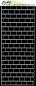 Preview: Picket Fence Studios Slim Line English Brick Wall 4x10 Inch Stencil - Schablone