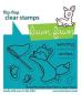 Preview: Lawn Fawn Stempelset "Butterfly Kisses Flip-Flop" Clear Stamp