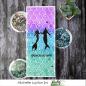 Preview: Picket Fence Studios Slim Line Mermaid Scales 4x10 Inch Stencil - Schablone