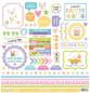 Preview: Doodlebug Design Hippity Hoppity  12" Paper Pack  - Designpapier 