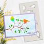 Preview: Polkadoodles Stencil Bird in the Bush - Schablone  (PD8133)