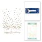 Preview: Spellbinders Hotfoil Plate - Slimline Confetti Background Glimmer