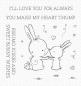 Preview: My Favorite Things Stempelset "Bunny Wishes" Clear Stamp Set