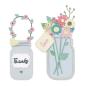 Preview: Sizzix Thinlits Craft Die - Jar of flowers - Blumenglas