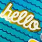 Preview: Heffy Doodle Hello (Shadow)  Cutting Dies - Stanze  