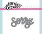 Preview: Heffy Doodle Sorry  Cutting Dies - Stanze  