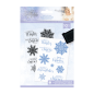 Preview: Crafters Companion - Glittering Snowflakes A6 - Chase The Sno - Clear Stamps