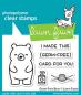 Preview: Lawn Fawn Stempelset "Germ-Free Bear" Clear Stamp