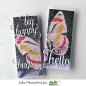 Preview: Picket Fence Studios Flutter Butterfly 6x6 Inch Stencil - Schablone