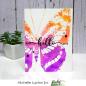 Preview: Picket Fence Studios Flutter Butterfly 6x6 Inch Stencil - Schablone