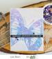 Preview: Picket Fence Studios Dart Butterfly 6x6 Inch Stencil - Schablone