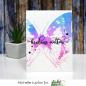 Preview: Picket Fence Studios Dart Butterfly 6x6 Inch Stencil - Schablone