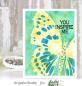 Preview: Picket Fence Studios Wander Butterfly 6x6 Inch Stencil - Schablone