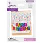 Preview: Gemini Shaped Pop Out Happy Birthday Expressions Dies  - Stanze - 