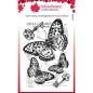 Preview: Woodware Three butterflies  Clear Stamps - Stempel 