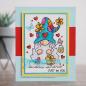 Preview: Woodware Flower Power Gnom  Clear Stamps - Stempel 