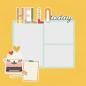 Preview: Simple Stories Simple Pages Pieces Hello Today (15925)   -  Stanzteile