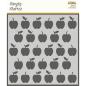 Preview: Simple Stories Simple  School Life Stencils Apples  - Schablone