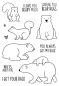 Preview: Janes Doodles " Bear Hugs" Clear Stamp - Stempelset