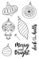 Preview: Janes Doodles " Deck the Halls" Clear Stamp - Stempelset