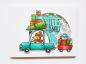 Preview: Janes Doodles " Driving Home For Christmas" Clear Stamp - Stempelset