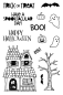 Preview: Janes Doodles " Haunted House" Clear Stamp - Stempelset