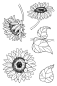 Preview: Janes Doodles " Sunflowers" Clear Stamp - Stempelset