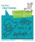 Preview: Lawn Fawn Stempelset "Mermaid for You Flip-Flop" Clear Stamp