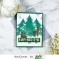 Preview: Picket Fence Studios A Winter Scene 6x6 Inch Stencil - Schablone