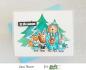 Preview: Picket Fence Studios A Winter Scene 6x6 Inch Stencil - Schablone