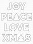 Preview: My Favorite Things Die-namics "Joy, Peace, Love" | Stanzschablone | Stanze | Craft Die