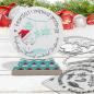 Preview: Polkadoodles Dies "Snow Globe Snowman" Stanzschablonen