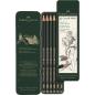 Preview: Faber Castell Graphite Pencil 9000 Tin With 6 Pieces 