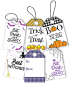 Preview: LDRS-Creative Halloween Gift Tag Stack 4x6 Inch Clear Stamps