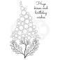 Preview: Woodware bubble Bloom Betty  Clear Stamps - Stempel 